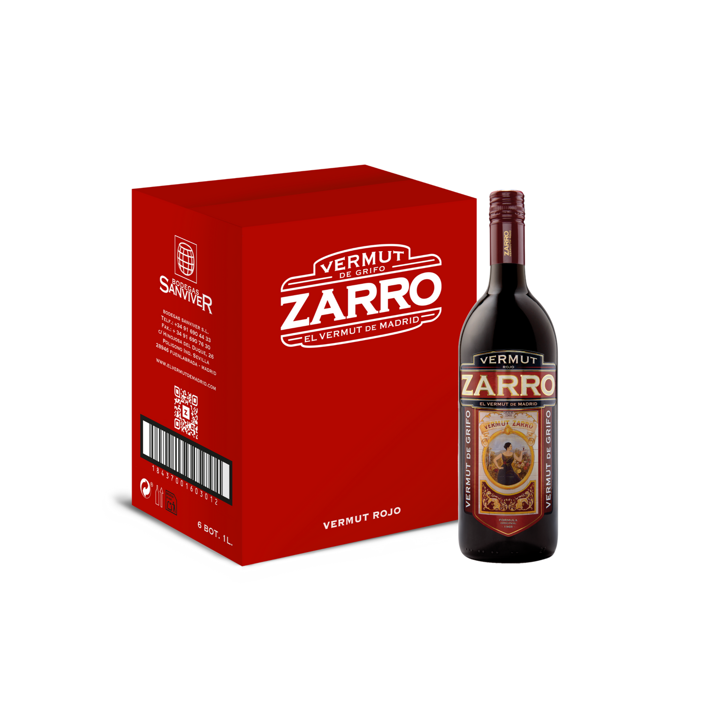 Zarro Rojo Pack de 6 de 1L