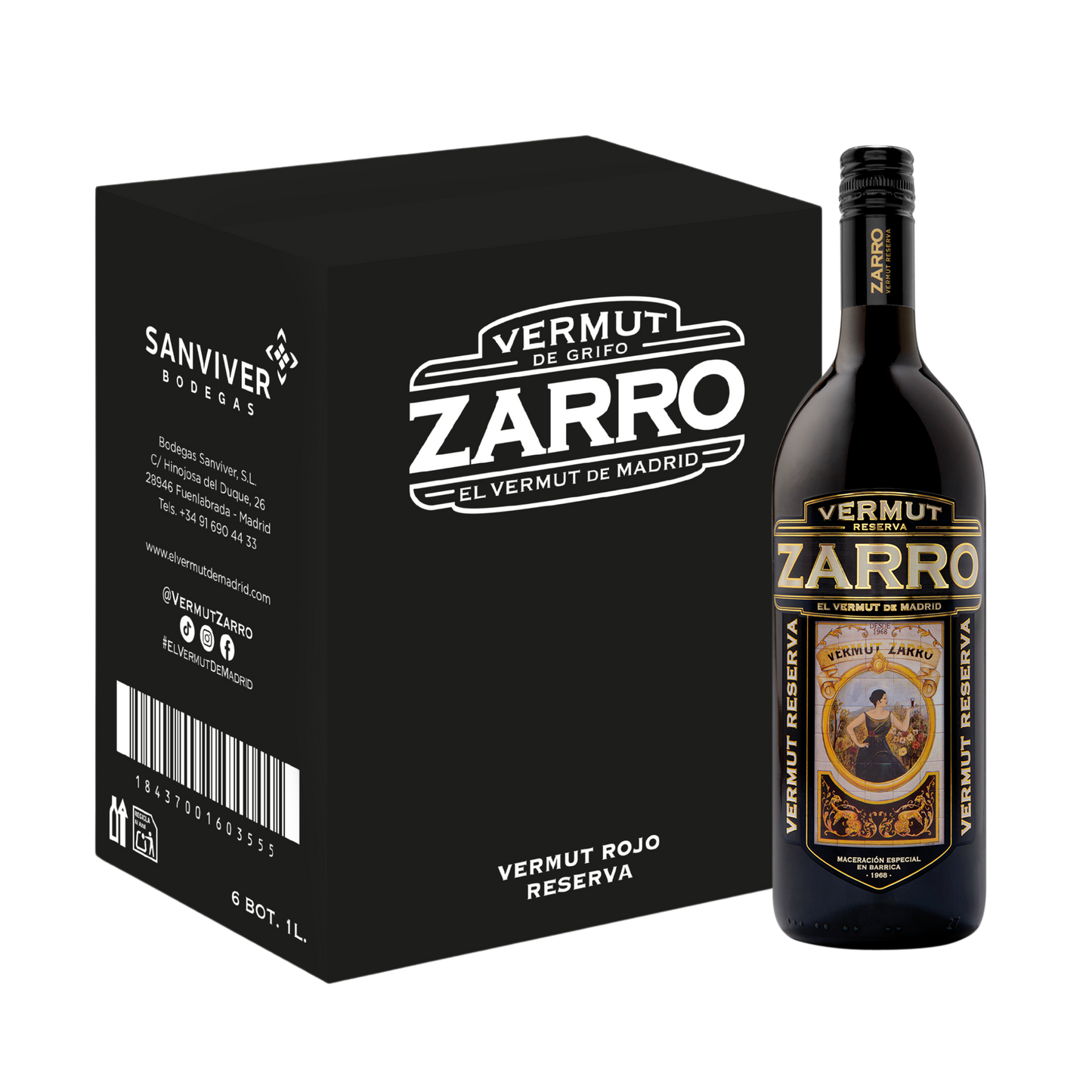 Zarro Reserva pack de 6 de 1L