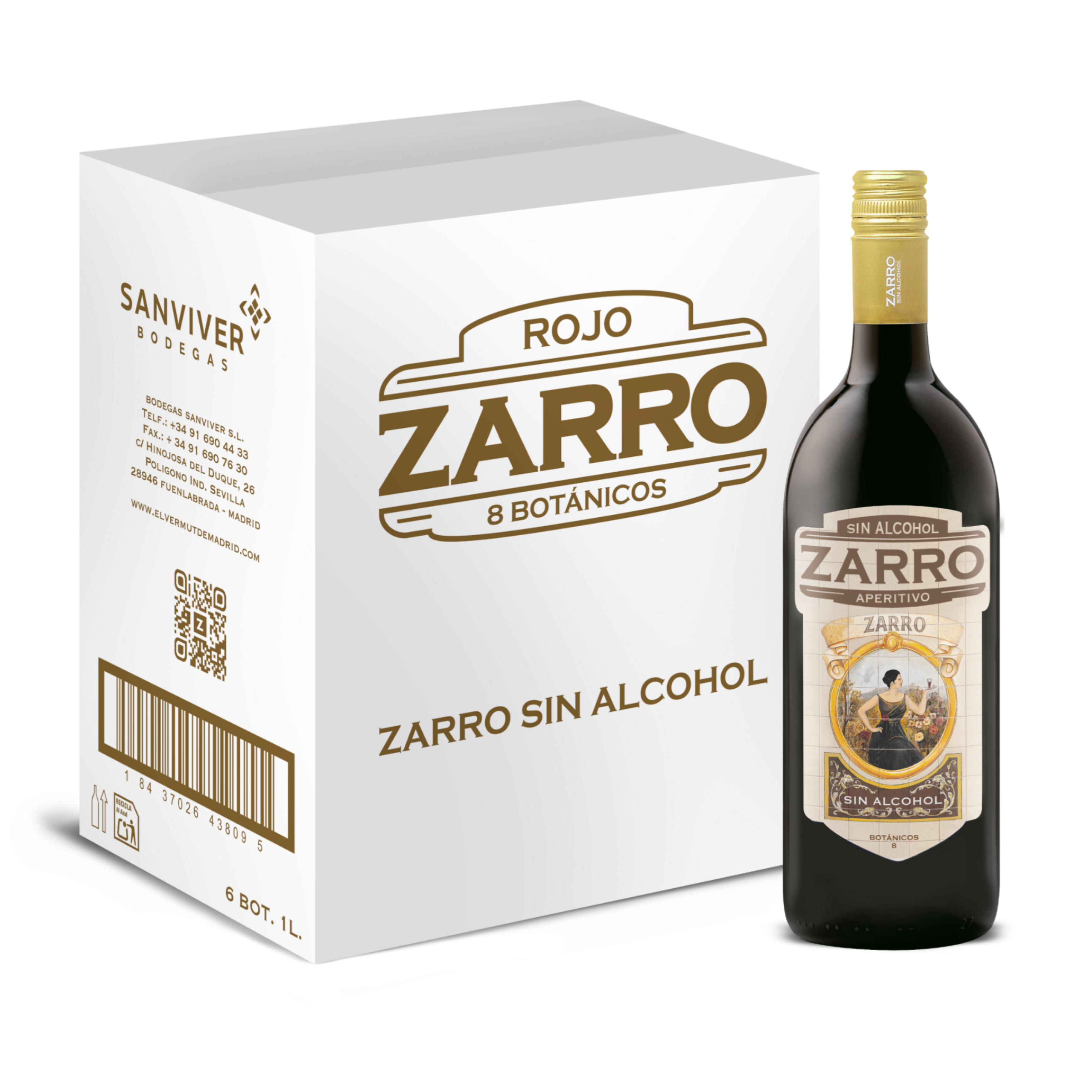 Zarro Sin Alcohol pack de 6 de 1L – Tienda Zarro
