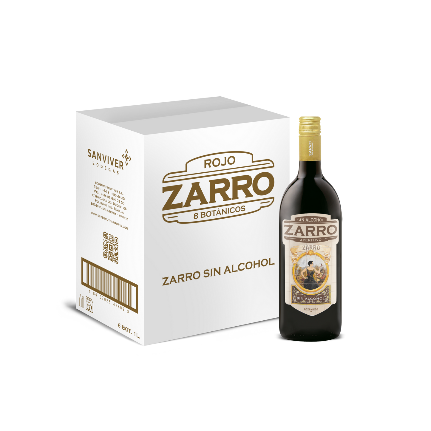Zarro Sin Alcohol pack de 6 de 1L