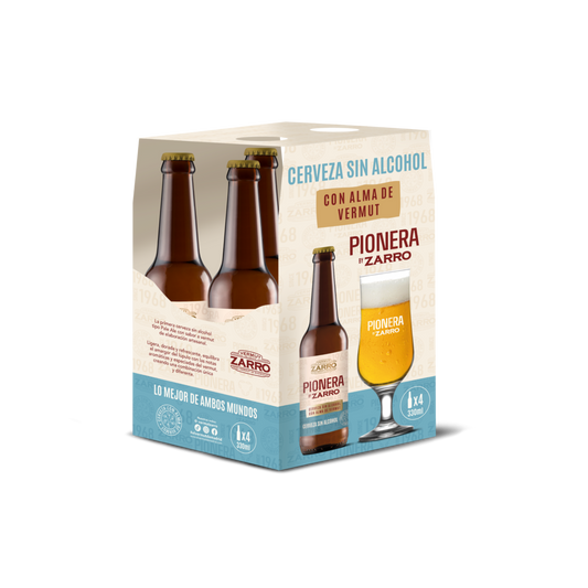 Fourpack Cerveza Pionera sin alcohol